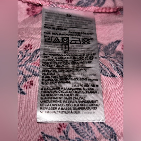 NEW Old Navy Pink Square Neck Tie-Back Cutout Floral Maxi Swing Size 3X Dress - Picture 5 of 10